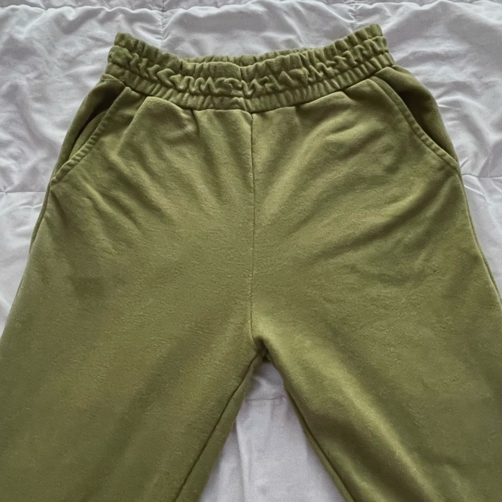 Green Oversized Green Sweatpants Woman XS